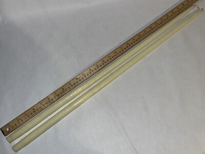 Vintage Creative Candles Hand Dipped Taper EXTRA Tall White 30