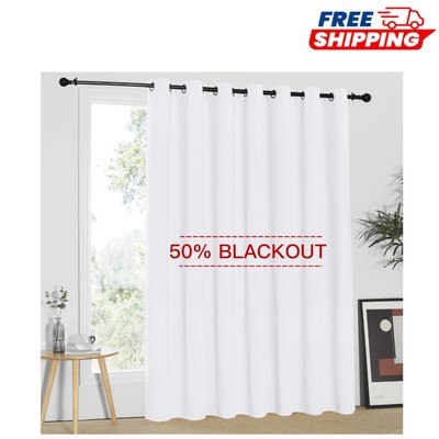 Elegant White Vertical Curtains for Patio Doors - 100