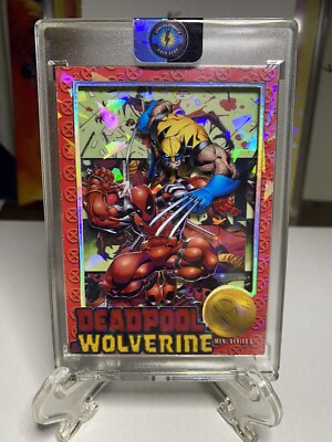 1993 SkyBox X-men 2 Deadpool & Wolverine 1 Of 1 Custom Card-image