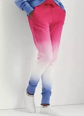NWOT Lauren Ralph Lauren Women’s Size L Dip Dye Jogger Pants Multicolor-image