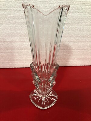 STUDIO NOVA Heart Shaped  Top Ribbed Bud Vase Made In Japan-image
