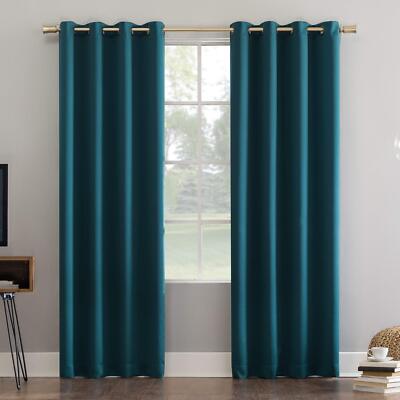 Sun Zero Nordic Theater Grade Extreme 100% Blackout Grommet Curtain Single-image
