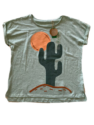 NWT, Dip Girls T Shirts Set Of 2 ‘Time For Sun’ And Cacti Sun Size XL-image