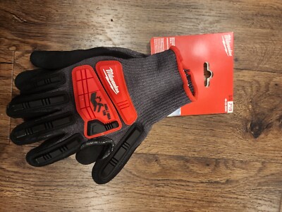 Milwaukee Tool 48-22-8980 Impact Cut Level 5 Nitrile Dipped Gloves - Small-image