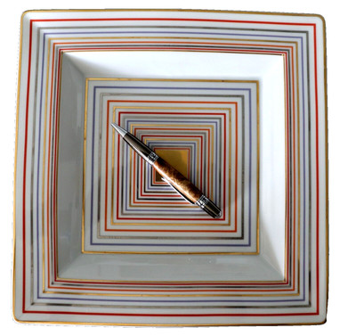 Rosenthal Studio Line VTG Concentric Striped Square Platter Rare Rosenthal Item*-image