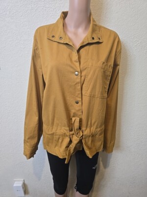 Dip  Military Jacket  Women’s Extra Large Cotton Color Mustard -image