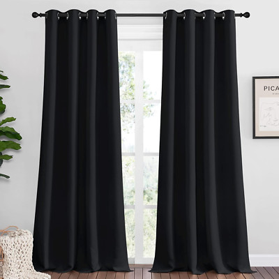 NICETOWN Halloween Patio Blackout Curtain Shades - Summer Home Decoration Therma-image