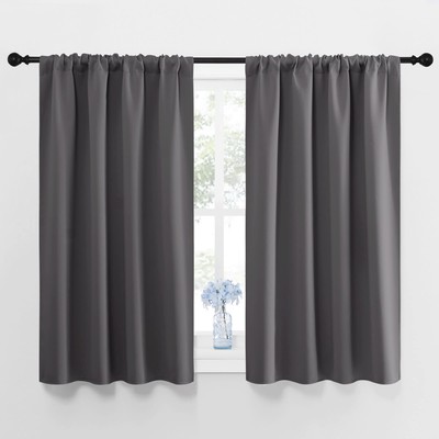 NICETOWN Grey Window Curtains for Bedroom - Home Decoration Thermal Insulated-image