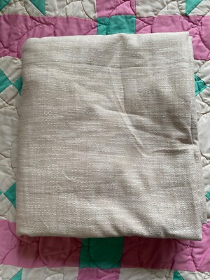 Pottery Barn Seaton Textured Curtain, Oatmeal 50x108-image