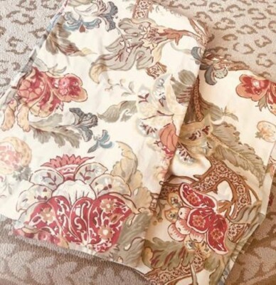 Pottery Barn Graciela Drapes Set 2 Neutral 50x 84 Floral Graciella Rare More+🦩-image