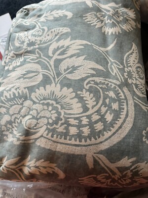 Pottery Barn Alessandra  scroll King linen cotton  duvet   New wo tag-image