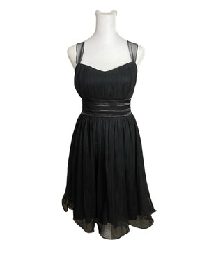 Studio Y Medium Black Chiffon Formal Dress-image