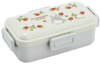 SKATER Bento Box My Neighbor Totoro Studio Ghibli Strawberry 530ml Antibacterial-image