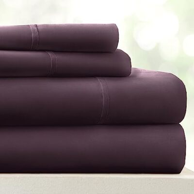 Bed Sheets for Queen Size Bed (Purple) - Sleep Better Than Ever with These So...-image