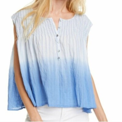 Free People we the free little bit of something dip dye cap sleeve NWOT Size L-image