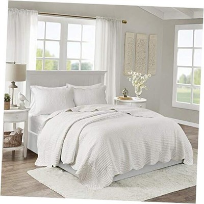  Tuscany Quilt Set-Casual Damask Medallion Stitching Design Lightweight -image