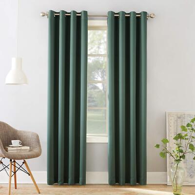 Sun Zero Barrow Energy Efficient Grommet Curtain Single Panel-image