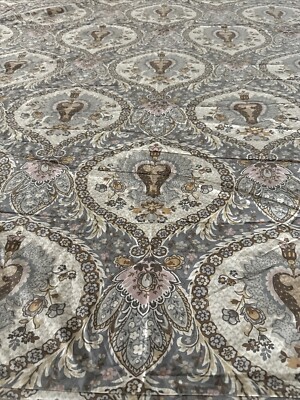 Pottery Barn Darcy Floral Medallion Full Queen Duvet Cover Cotton-image