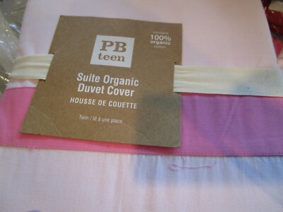 Pottery Barn Teen Suite twin  pink duvet  New -image