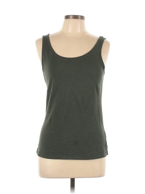 Dip Women Green Tank Top L-image