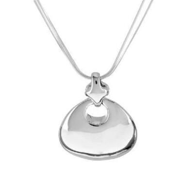 QVC RLM Studio Sterling Lucky Stone Teardrop Shape Necklace-image