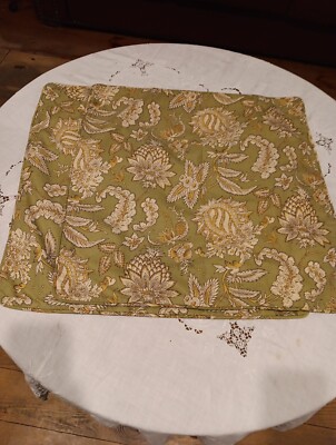 2 Pottery Barn Euro Shams Multicolored Paisley Cotton/Linen-image