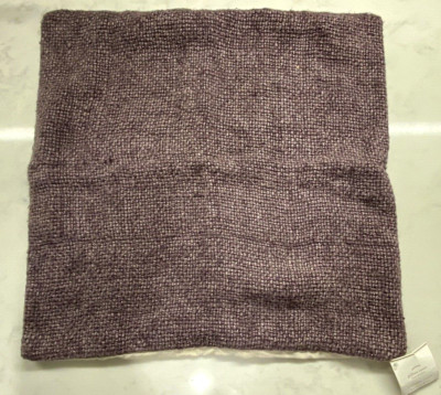Pottery Barn Pillow Cover Purple Amethyst Tweed Linen NWT Sofa Bed Accent 20