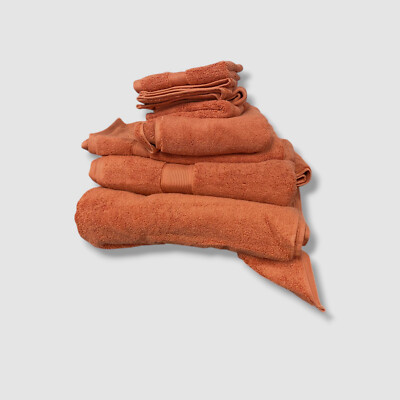 Madison Park Pink Signature Solid Cotton 8-Pc. Bath Towel Set-image