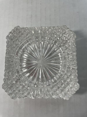 CRYSTAL LEGEND Handcrafted over 24% Lead Crystal Small Ash Tray Art-image