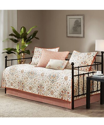 NIP Madison Park Maya Abstract Floral Print 6pc Day Bed Set-image