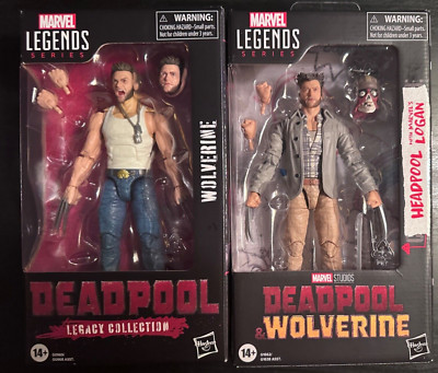 Marvel Legends Deadpool Legacy Collection Wolverine & Logan w headpool set-image