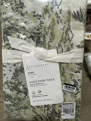 Pottery Barn Hyde Park Sham King ONE botanical-image