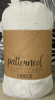 🏯 Home Collection Luxury Ultra Soft Duvet Cover Set Light Gray Queen🆕-image