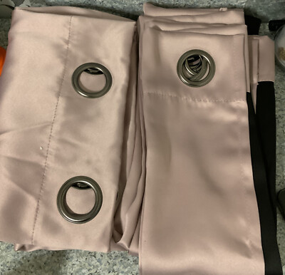 ⚡️Sun Zero Oslo Theater Grade Extreme Blackout Curtain - Blush (52x63) 👉2 Lot👈-image