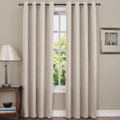 Sun Zero Easton Blackout Energy Efficient Grommet Curtain Panel 54