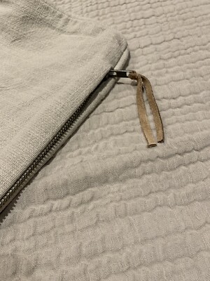 NWT Pottery Barn Coronado Textured Pillow Cover, 24”x24”, Natural, Muslin, $99-image