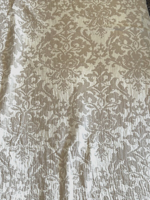 Pottery Barn Jacquard Medallion Cotton/Linen Duvet Cover + Shams Queen Tan Ivory-image