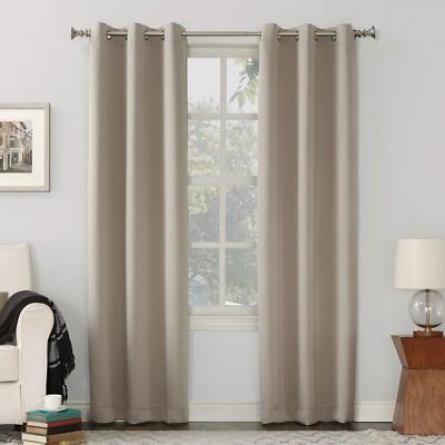 Sun Zero Easton Energy Saving Blackout Grommet Curtain Panel 40