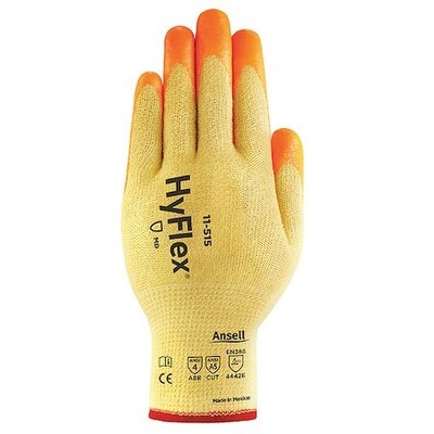 Ansell 11-515 Hi-Vis Cut-Resistant Coated Gloves, Cut Level A5 ,Dipped ,Foam-image