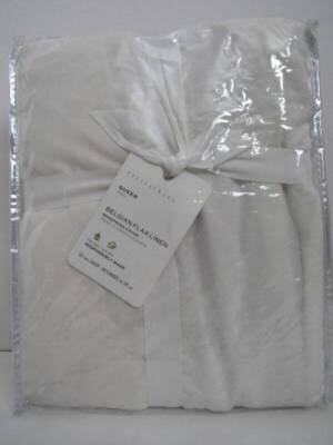 Pottery Barn Belgian Flax Linen Box Spring Cover 10