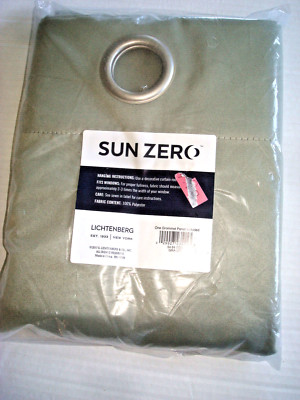 Sun Zero Curtain Panel Sage 54 X 84 Nwt-image
