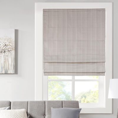 Cordless Room Darkening Roman Shades (Basketweave Tope) - 31