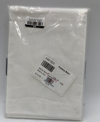 Pottery Barn Resort Essential Percale Sham White Euro #63N-image