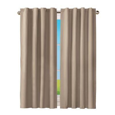Sun Zero Cyrus Thermal Total Blackout Back Tab Curtain Panel-image