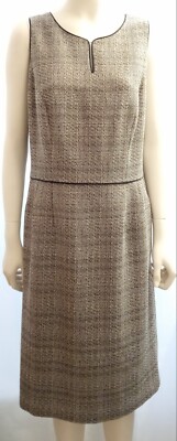 JM STUDIO By JOHN MEYER Women's Dress Black/Brown Size  10 NWT-image