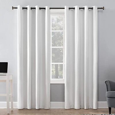 Sun Zero Cameron Room Darkening Grommet Curtain Panel 50