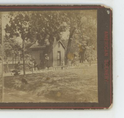 View in Madison Park NY New York Stereoview-image