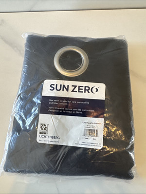 Sun Zero Oslo Theater Grade Blackout Grommet Top Curtain Panel 40