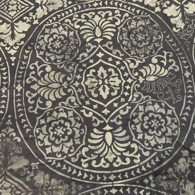 Pottery Barn Carins Print King Medallion Blue Lt Blue Contrast Duvet 100% Cotton-image