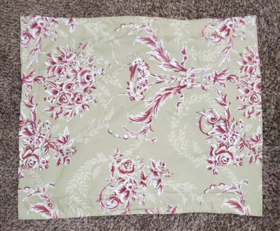 Pottery Barn Renaissance Scroll Set of 2 Pillow Shams Standard Floral-image
